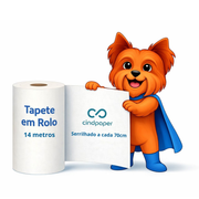 Tapete Higiênico em Rolo 48 cm × 14 m
