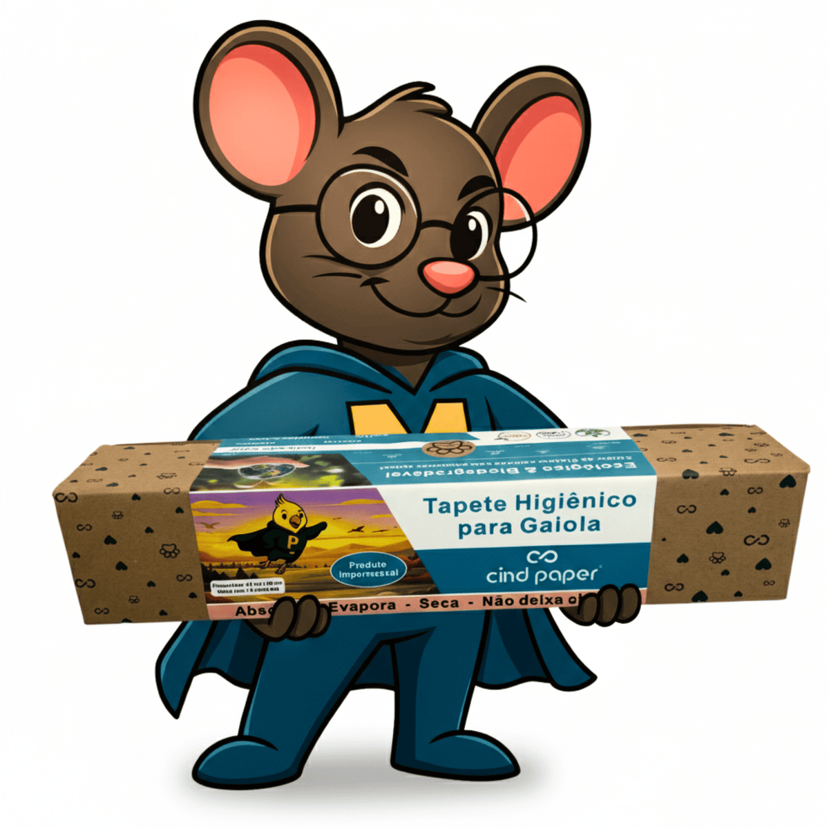 Tapete Higiênico para Hamster - Medida 48x60 cm - com 15 unidades
